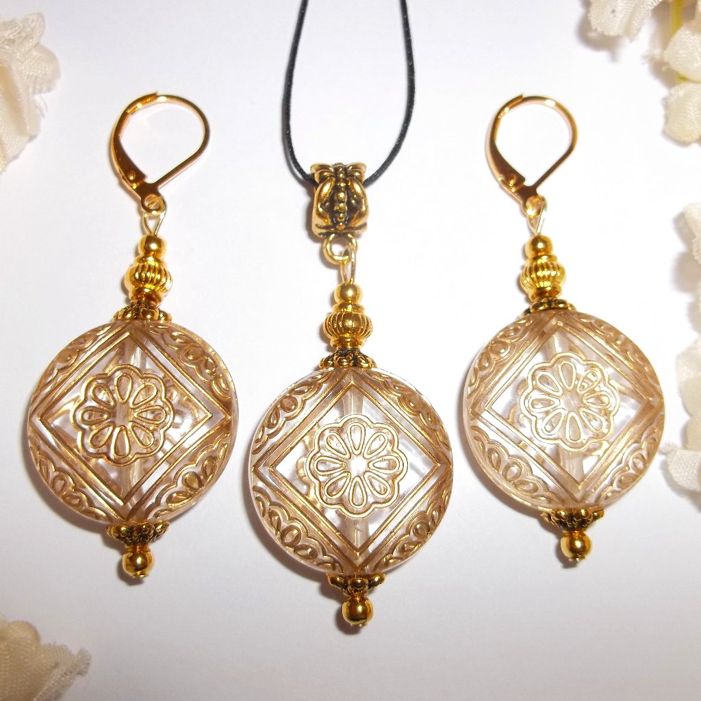 Fashion Jewelry Set Necklace Earrings Gift Handmade Accessory Statement 6634 40$